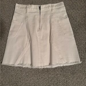 Evidnt white denim Mini Skirt